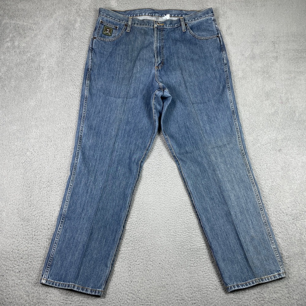 Cinch Jeans Mens 38x32 Blue Relaxed Straight Denim Green Label Western Cowboy